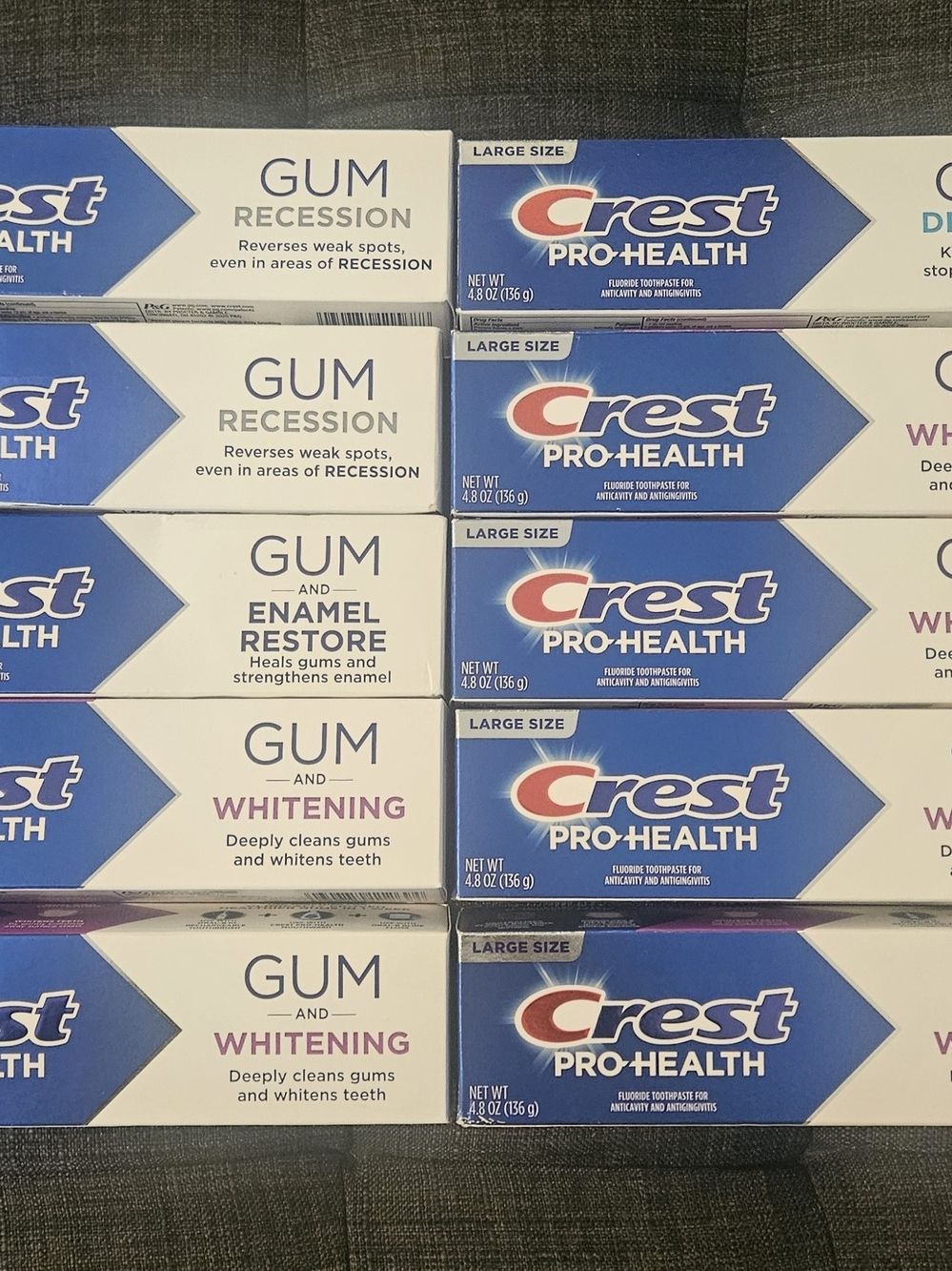 Gum & Whitening Toothpaste - White/Blue (ALL 10) EXP 2028